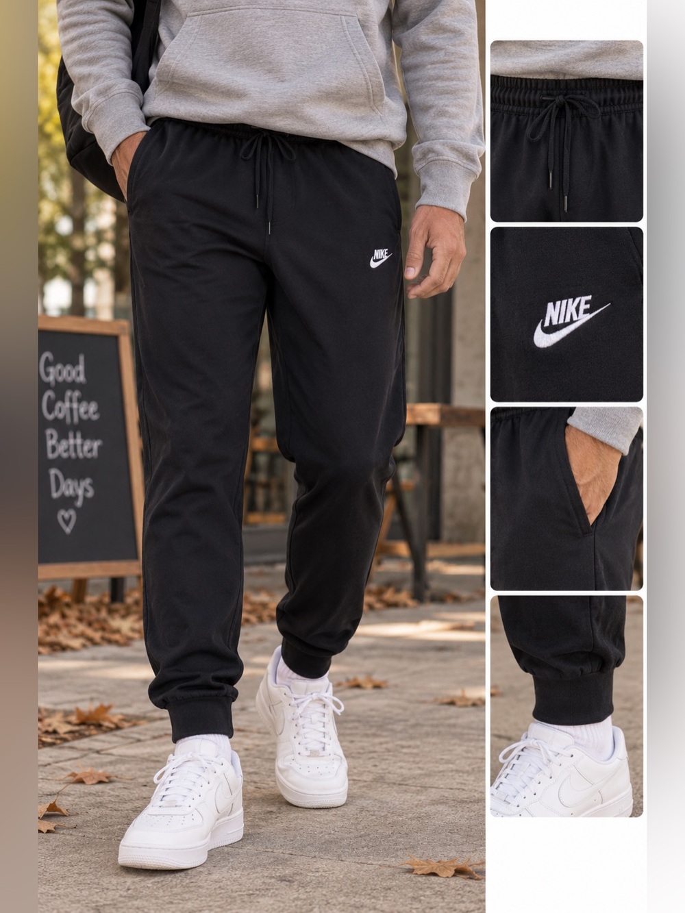 Nike Menβs Black Jogger Sweatpants Size Sma